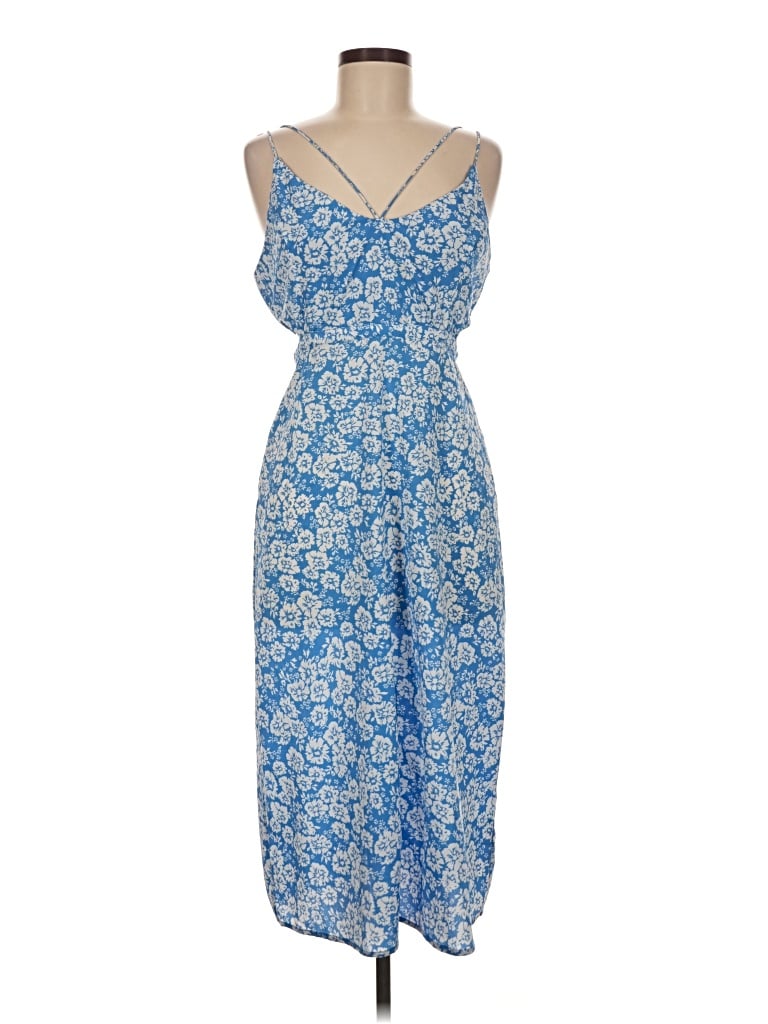 Pre-owned Topshop Casual Dress In Blue