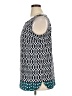 Croft & Barrow 100% Polyester Blue Sleeveless Blouse Size XL - photo 5