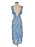 Topshop 100% Polyester Blue Casual Dress Size 8 - photo 2