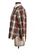 Classic 100% Cotton Plaid Red Long Sleeve Button-Down Shirt Size 2 - photo 5
