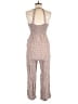 Japna 100% Rayon Tweed Brown Jumpsuit Size M - photo 2