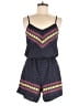 Amber Blue Chevron-herringbone Blue Romper Size M - photo 1