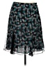 Alfani 100% Polyester Print Teal Casual Skirt Size 8 Petite - photo 1