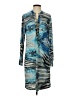 Grifflin Print Blue Casual Dress Size S - photo 1