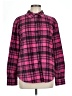 Riders by Lee 100% Polyester Plaid Pink Long Sleeve Blouse Size L - photo 1