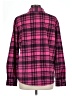 Riders by Lee 100% Polyester Plaid Pink Long Sleeve Blouse Size L - photo 2