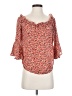 J.Crew 100% Silk Orange 3/4 Sleeve Silk Top Size 2 - photo 1