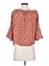 J.Crew 100% Silk Orange 3/4 Sleeve Silk Top Size 2 - photo 2