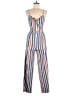 Romeo & Juliet Couture Stripes Blue Jumpsuit Size M - photo 1