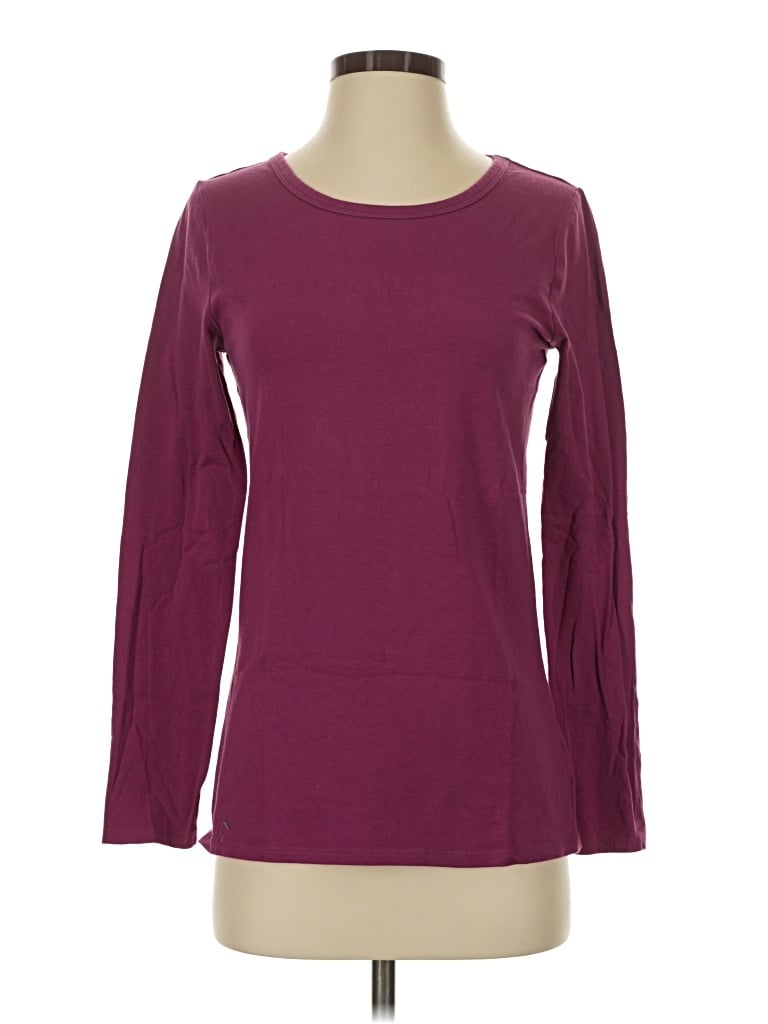 Pre-owned Duluth Trading Co. 3/4 Sleeve T-shirt In Burgundy