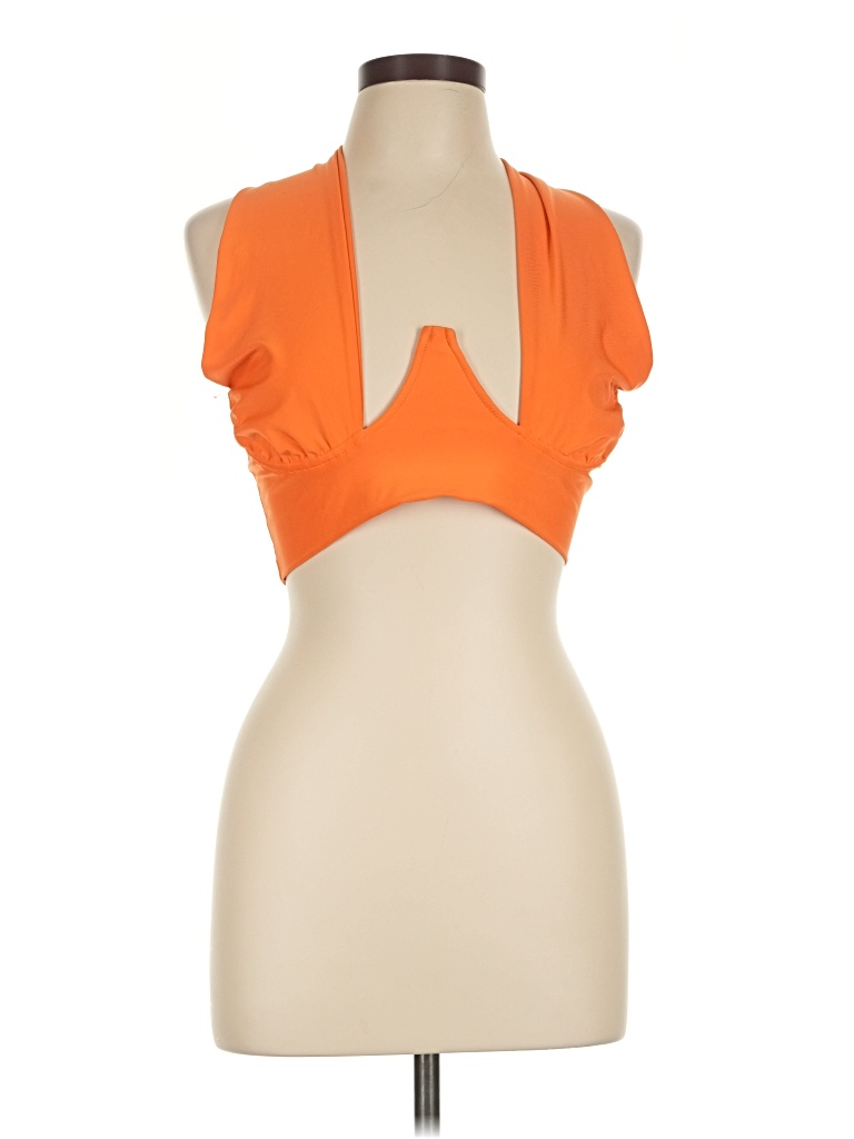 Pre-owned Shein Sleeveless Blouse In Orange