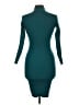 Almost Famous 100% Polyester Solid Teal Cocktail Dress Size L - photo 2