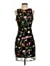 Sam Edelman 100% Nylon Floral Black Cocktail Dress Size 4 - photo 1