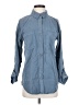 Be Cool 100% Tencel Blue Long Sleeve Button-Down Shirt Size S - photo 1