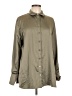 T Tahari 100% Polyester Solid Green Long Sleeve Blouse Size L - photo 1