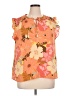 DR2 100% Polyester Orange Sleeveless Blouse Size XL - photo 1
