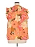 DR2 100% Polyester Orange Sleeveless Blouse Size XL - photo 2