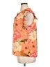 DR2 100% Polyester Orange Sleeveless Blouse Size XL - photo 5