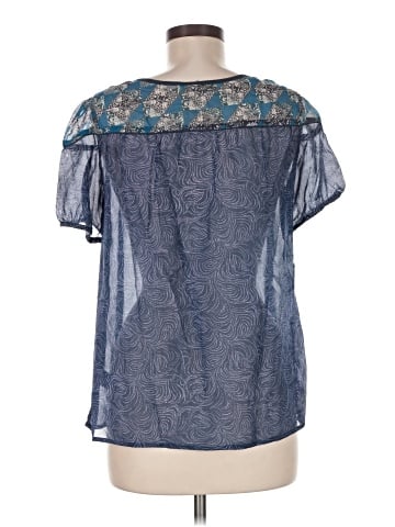 Ecote Short Sleeve Silk Top (view 2)