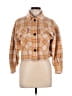 For The Republic Plaid Orange Jacket Size XS - photo 1