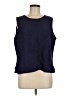 Dialogue Blue Sleeveless Blouse Size L - photo 1
