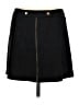 Aqua Solid Black Casual Skirt Size M - photo 1