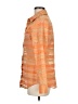 Coldwater Creek Stripes Orange Long Sleeve Button-Down Shirt Size M - photo 5