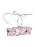 Zaful Floral Pink Swimsuit Top Size L - photo 1