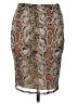 Papermoon Animal Print Brown Formal Skirt Size M - photo 1