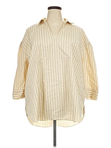 Treasure & Bond 3/4 Sleeve Button-Down Shirt (view 1)