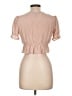 Forever 21 100% Rayon Pink Short Sleeve Blouse Size L - photo 2