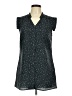 CAbi 100% Polyester Stars Teal Sleeveless Blouse Size M - photo 1