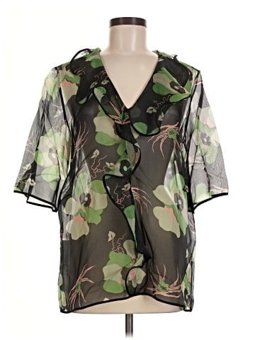 MARNI Short Sleeve Silk Top (view 1)