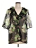 MARNI 100% Silk Floral Green Short Sleeve Silk Top Size EU (IT) 42 / US 6 - photo 1
