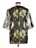 MARNI 100% Silk Floral Green Short Sleeve Silk Top Size EU (IT) 42 / US 6 - photo 2