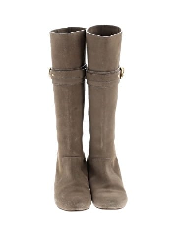 Chloé Suede Knee-High Flat Paddington Boots (view 2)