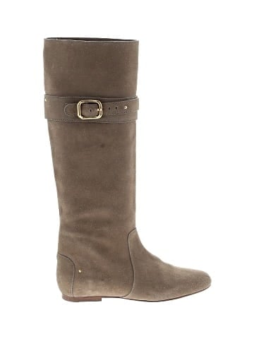 Chloé Suede Knee-High Flat Paddington Boots (view 1)
