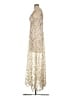 Xscape 100% Polyester Print Gold Cocktail Dress Size 4 - photo 5