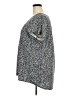 Roz & Ali Animal Print Silver Short Sleeve Blouse Size 3X - photo 5