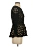 Catherine Malandrino Black 3/4 Sleeve Top Size 0 - photo 4
