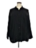 Evri 100% Rayon Black Long Sleeve Blouse Size 4X - photo 1