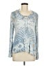 Knox Rose 100% Rayon Blue Long Sleeve Blouse Size M - photo 1
