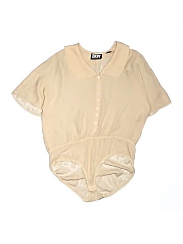 DKNY Short Sleeve Silk Top (view 1)