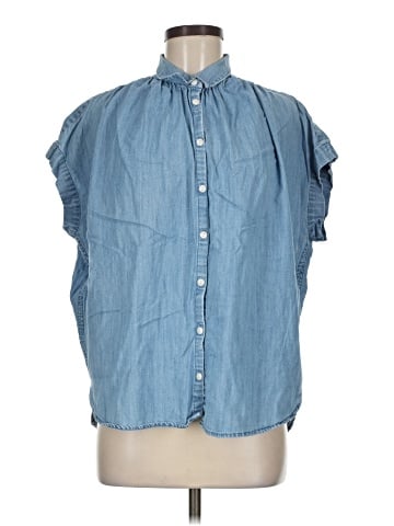 Madewell Sleeveless Button-Down Shirt (view 1)