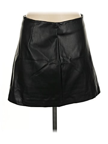 Pull&Bear Faux Leather Skirt (view 1)