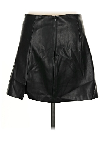 Pull&Bear Faux Leather Skirt (view 2)