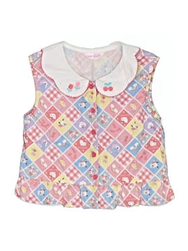 Hello Kitty Sleeveless Button Down Shirt