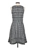 Ann Taylor LOFT Graphic Gray Casual Dress Size 4 - photo 2