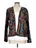 Chico's Print Multi Color Black Blazer Size Lg (2) - photo 1