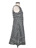 Ann Taylor LOFT Graphic Gray Casual Dress Size 4 - photo 4